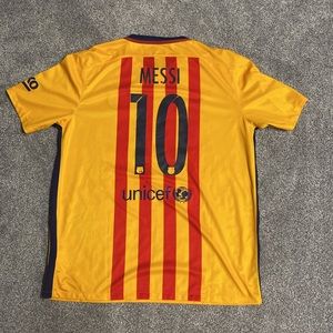 Official Nike Lionel Messi FC Barcelona 2015 away jersey